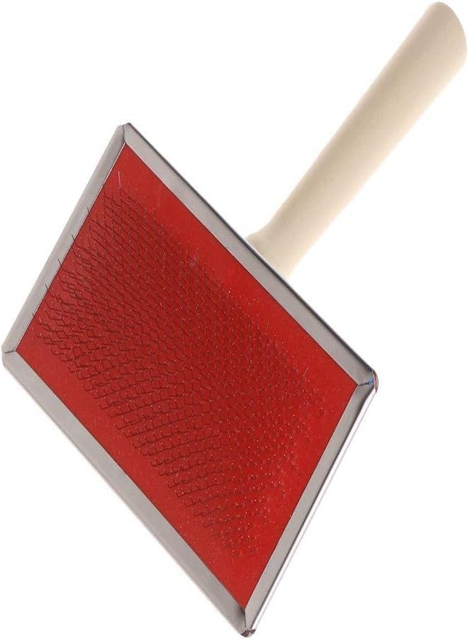 DOGTOWN Wooden Slicker Brush for Dogs and Cats - Natural Wooden Handle, Soft Bristles for Gentle Grooming (S) - Image 3